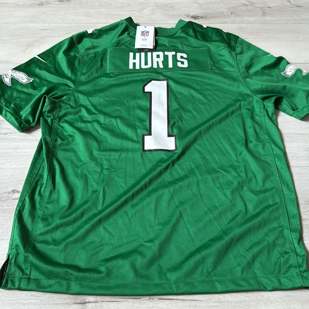 Nike Philadelphia Eagles Jalen Hurts Green Alternate Game Player‎ Jersey xl Nwt
